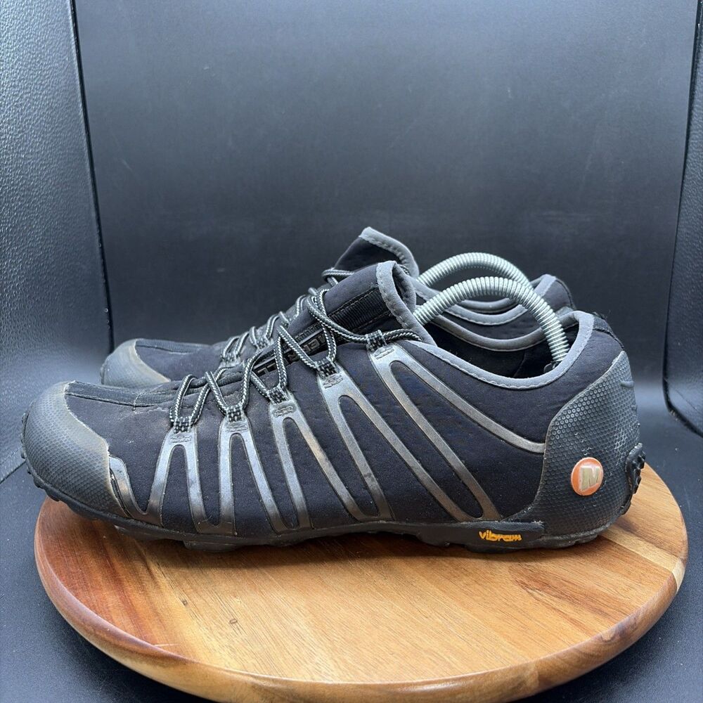 Merrell Trail Glove Mens Size 11 Barefoot Running Shoes Black Vibram Sneakers